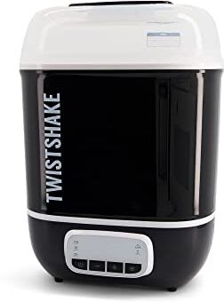 Twistshake Sterilizzatore per biberon e manichini, vapore acqueo, spazio per 8 bottiglie, nero/bianco, , 1 pezzo (confezione da 1)