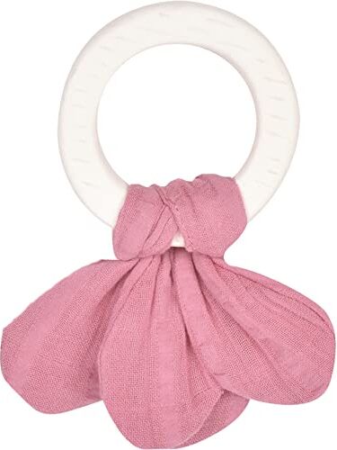 Tikiri Massaggiagengive in gomma naturale, rosa, per neonati e bambini a partire da 0 mesi, 15 cm