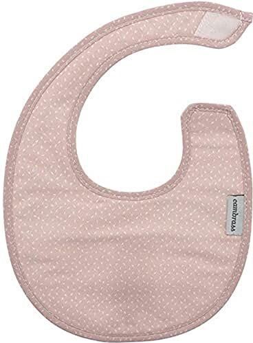 Cambrass Round Bib Velcro Sky Pink/Rain 16x19 cm