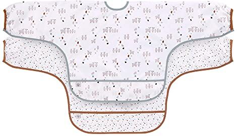 Lässig Set di bavaglini a manica lunga per neonati 2 pezzi da annodare/Long Sleeve Bib Tiny Farmer Sheep