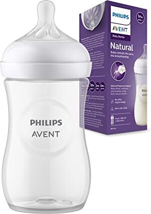 Philips Avent Biberon Natural Response Biberon da 260 ml per neonati e bambini da 1 mese in su, senza BPA (modello )