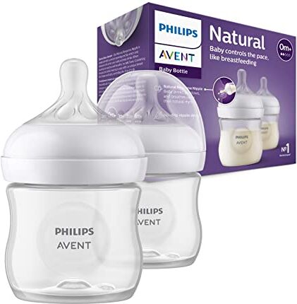 Philips Avent Biberon Natural Response 2 biberon da 125 ml per neonati e bambini di pochi mesi, senza BPA (modello )