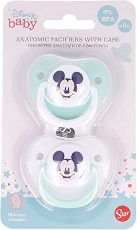 Stor SET DI 2 CIUCCIETTI ANATOMICI IN SILICONE MICKEY