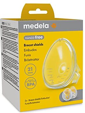 Medela Coppe per il seno Hands-free , 2 coppe per il seno, senza BPA, accessori per tiralatte Hands-free , accessori per coppe raccoglilatte Hands-free