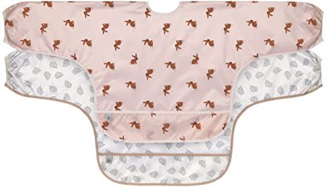 Lässig Set di bavaglini a manica lunga per neonati 2 pezzi da annodare/Long Sleeve Bib Little Forest Rabbit