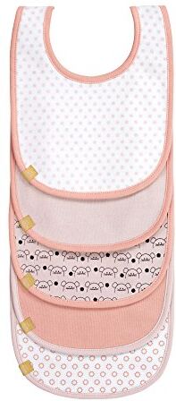 LÄSSIG Bavaglino per bambini Set di bavaglini per bambini (5 pezzi) velcro cotone impermeabile/Value Pack Bib Little Chums Mouse