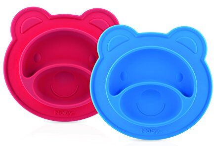 Nuby Piatto Ventosa in Silicone Bear