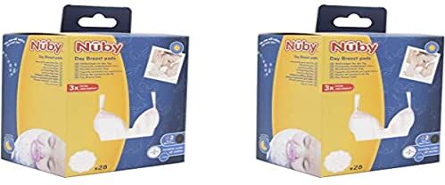 Nuby Nûby 2 confezioni di coppette assorbilatte ultrasottili, giorno 2 x 30 pezzi