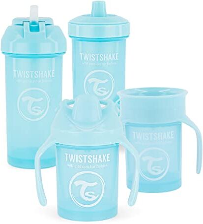 Twistshake All in one Drink Set di Bicchiere Salvagoccia Ragazzo