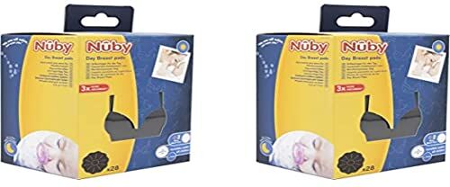 Nuby Nûby Due confezioni di dischi per allattamento ultra sottili Giorno Nero 2 x 30 pezzi