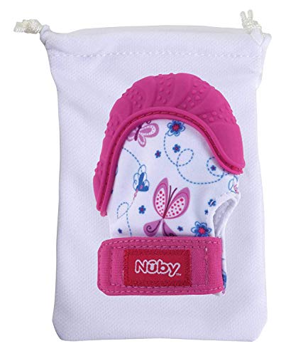 Nuby Guantino massaggiagengive Rosa- 3m+