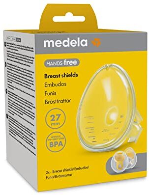 Medela Coppe per il seno Hands-free , 2 coppe per il seno, senza BPA, accessori per tiralatte Hands-free , accessori per coppe raccoglilatte Hands-free