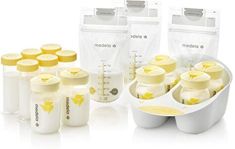 Medela Breast Milk Storage Solution Set di contenitori e contenitori per latte Breastfeeding, made Without BPA