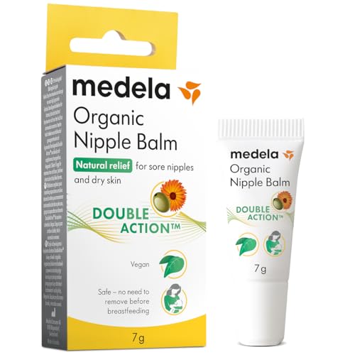 Medela Crema per capezzoli biologica , Lenitiva e nutriente per le mamme che allattano al seno, 100% naturale e sicura, Rapido sollievo per i capezzoli doloranti Essenziale per il post-partum, 7g