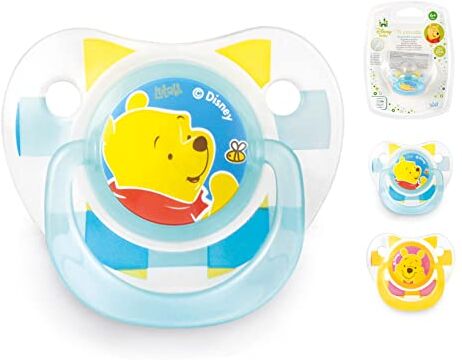 Lulabi 8113300 Ciuccio A Goccia Disney Winnie The Pooh Con Tettarella, Silicone, 6 Mesi