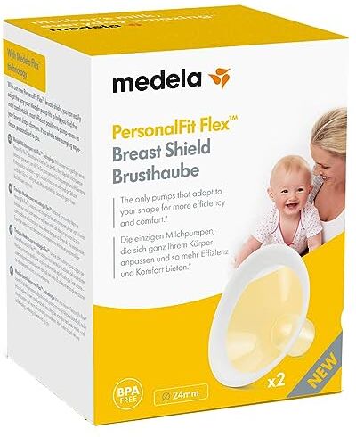 Medela Coppa per il Seno PersonalFit Flex, Più Latte e più Comfort Durante l'Estrazione, da Usare con Qualsiasi Tiralatte , M