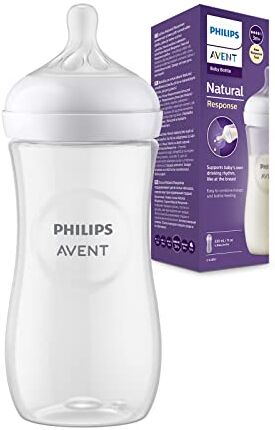 Philips Avent, 1 bottiglia Naturale con ciuccio reattivo, 330 ml, modello