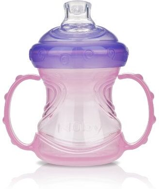 Nuby Tazza per imparare a bere No Spill 4 in 1, colore: Rosa