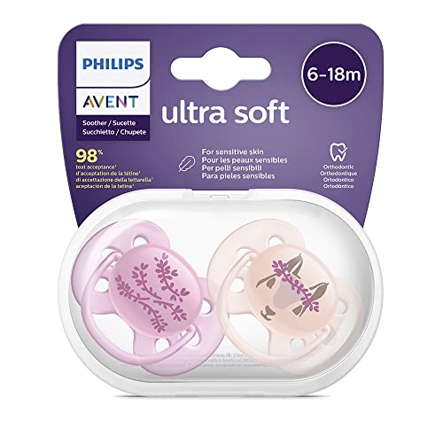 Philips Ciuccio ultra morbido, 6-18 mesi, colore: rosa