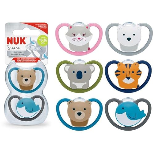 NUK 2 SUCCHIETTI SPACE SILICONE 18-36 M