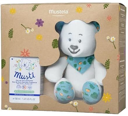 Mustela Cofanetto Mustì Acqua Profumata per Bambini 50ml + Peluche