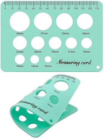 Labstandard Righello per capezzoli in silicone, strumento di dimensionamento per tiralatte, scheda di misurazione delicata sulla pelle, flangia morbida, per capezzoli, righelli, accessori per tiralatte essenziale