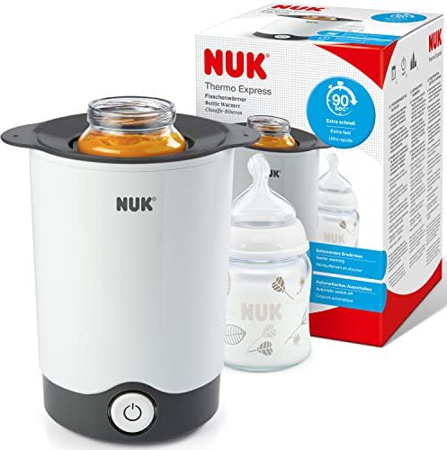 NUK Thermo Express scaldabiberon   Riscalda delicatamente cibi liquidi e pappe in 90 secondi   Spegnimento automatico   Cestello estraibile per una semplice rimozione   Spina europea a 2 poli