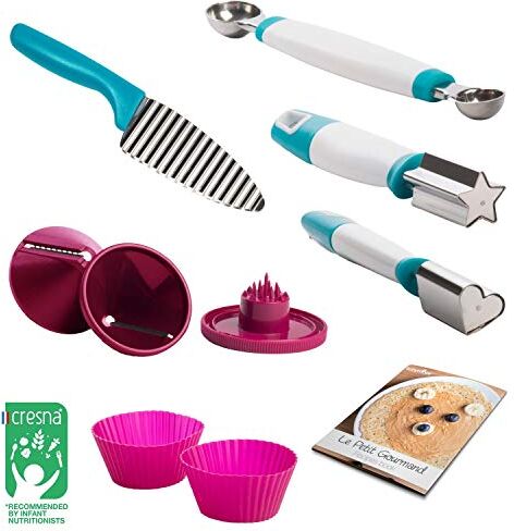 Babymoov Kit Petit Gourmand Set Preparazione Culinaria per Bambini