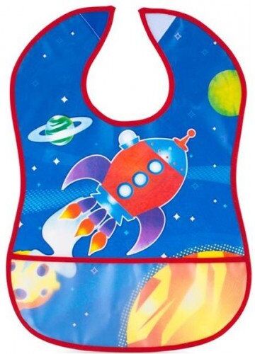 Nuby Bavaglino Impermeabile Con Tasca Raccogli Pappa 3m+ 1 Pezzo