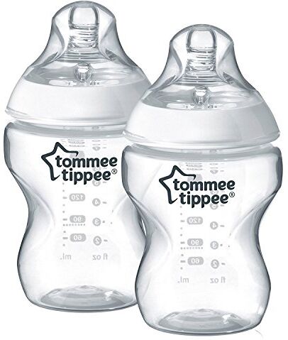 Tommee Tippee Biberon Closer to Nature 260 ml, 2 pezzi, Trasparente