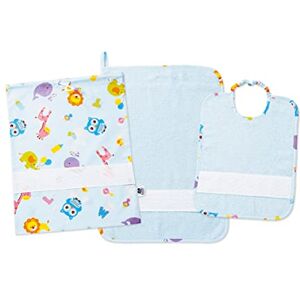 Set Ricamo Asilo Filet - Cielo 3 Pezzi Set Ricamo Asilo Filet - Cielo 3 Pezzi