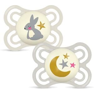 Succhietto Perfect Night MAM - 2-6 Mesi, Brilla al buio, Silicone, Auto-sterilizzabile Succhietto Perfect Night MAM - 2-6 Mesi, Brilla al buio, Silicone, Auto-sterilizzabile