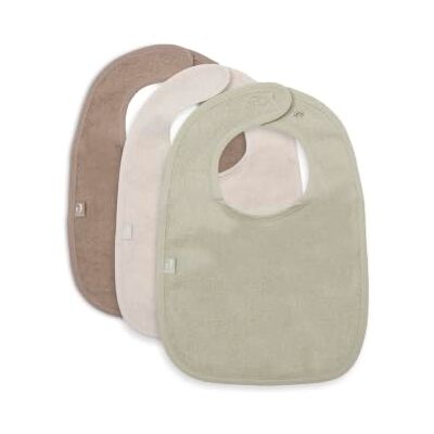 Jollein Bavaglini in spugna Confezione da 3 100% cotone Lavabili Accessori per lo svezzamento Sand/Soft Matcha/Milky Coffee Jollein Bavaglini in spugna Confezione da 3 100% cotone Lavabili Accessori per lo svezzamento Sand/Soft Matcha/Milky Coffee