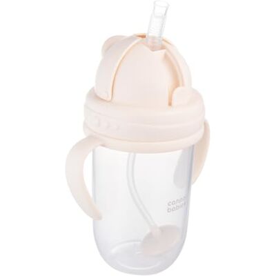 CANPOL Babies Tazza per bambini con cannuccia a prova di perdite e peso 6 m + 270 ml, bere da qualsiasi angolazione (crema) CANPOL Babies Tazza per bambini con cannuccia a prova di perdite e peso 6 m + 270 ml, bere da qualsiasi angolazione (crema)