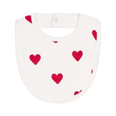 Petit Bateau A0ava, Bavaglini Unisex Bimbi 0-24, Bianco/Rosso, Taglia Unica Petit Bateau A0ava, Bavaglini Unisex Bimbi 0-24, Bianco/Rosso, Taglia Unica