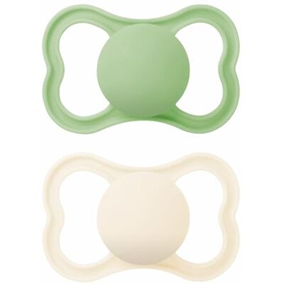 Pack Supreme Mam Succhietti in Silicone - Neutro e Blu 6m+ 2pz Pack Supreme Mam Succhietti in Silicone - Neutro e Blu 6m+ 2pz