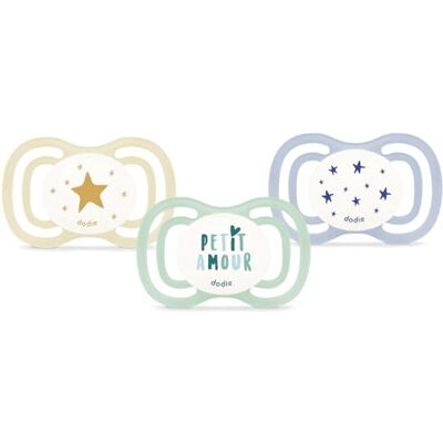 Dodie Succhietti Anatolici, EXTRA, Tetine per neonati, 0-6 mesi, confezione da 3 Dodie Succhietti Anatolici, EXTRA, Tetine per neonati, 0-6 mesi, confezione da 3