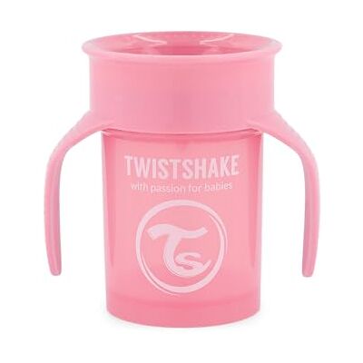 Twistshake 78928, 360 Cup Bicchiere Salvagoccia Antigoccia Bambini 230 ml, Tazza Biberon di Apprendimento da Bere, Bordo Anti-rovesciamento a 360°, Ergonomico, 6+ Mesi, Senza BPA, Rosa Pastello Twistshake 78928, 360 Cup Bicchiere Salvagoccia Antigoccia Bambini 230 ml, Tazza Biberon di Apprendimento da Bere, Bordo Anti-rovesciamento a 360°, Ergonomico, 6+ Mesi, Senza BPA, Rosa Pastello