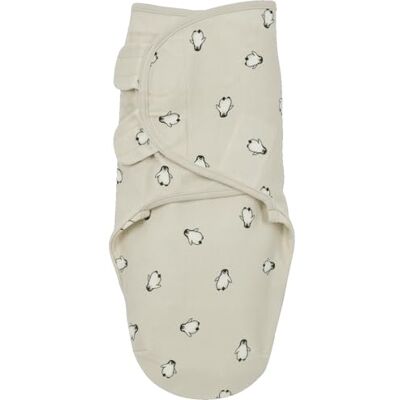 MEYCO Telo per fasciare 4-6M. Swaddle 1,0TOG neonati Penguin Soft Sand 100 % cotone Certificato Oeko Tex Sacco nanna comfort di sonno morbido traspirante e assorbente MEYCO Telo per fasciare 4-6M. Swaddle 1,0TOG neonati Penguin Soft Sand 100 % cotone Certificato Oeko Tex Sacco nanna comfort di sonno morbido traspirante e assorbente