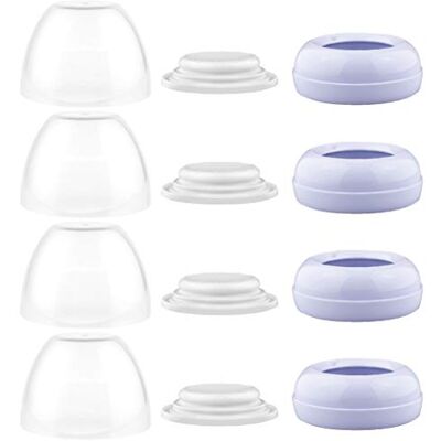 Maymom Tappi a Cupola, Anelli a Vite e Dischi di Tenuta, Compatibili con Biberon Avent Natural in PP, Senza Tettarella, per Convertire Biberon Avent Classic al Sistema Natural, Senza BPA Maymom Tappi a Cupola, Anelli a Vite e Dischi di Tenuta, Compatibili con Biberon Avent Natural in PP, Senza Tettarella, per Convertire Biberon Avent Classic al Sistema Natural, Senza BPA