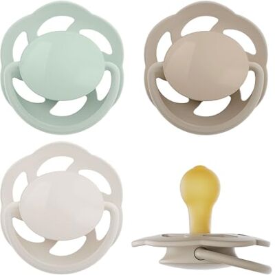 nip Cherry Green Newborn 0-2 mesi Ciuccio per l'allattamento con la popolare forma a disco per neonati. Ciuccio sostenibile realizzato con materie prime naturali 4 pezzi, verde/marrone nip Cherry Green Newborn 0-2 mesi Ciuccio per l'allattamento con la popolare forma a disco per neonati. Ciuccio sostenibile realizzato con materie prime naturali 4 pezzi, verde/marrone