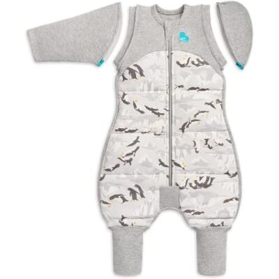 Love To Dream Sacco nanna di transizione, misura media (6-8,5 kg), tessuto ideale per temperature fredde (<16 °C), design brevettato con ali rimovibili, bianco, consigliato dalle ostetriche Love To Dream Sacco nanna di transizione, misura media (6-8,5 kg), tessuto ideale per temperature fredde (<16 °C), design brevettato con ali rimovibili, bianco, consigliato dalle ostetriche
