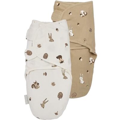 MEYCO Telo per fasciare confezione da 2 0-3M. Swaddle 1,0TOG neonati Forest Animals MEYCO Telo per fasciare confezione da 2 0-3M. Swaddle 1,0TOG neonati Forest Animals