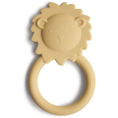 mushie Forme Massaggiagengive in Silicone per Bambini, dai 3 Mesi in su, Morbido e Lenitivo, Sollievo Dalle Gengive Irritate, Materiale: Silicone per uso Alimentare, Leone (Soft Yellow) mushie Forme Massaggiagengive in Silicone per Bambini, dai 3 Mesi in su, Morbido e Lenitivo, Sollievo Dalle Gengive Irritate, Materiale: Silicone per uso Alimentare, Leone (Soft Yellow)