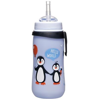 nip , Biberon con beccuccio a cannuccia, Blu (blau), 330 ml nip , Biberon con beccuccio a cannuccia, Blu (blau), 330 ml
