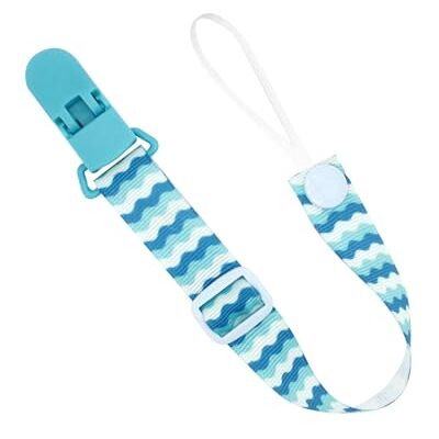 Jingan Ciuccio con clip, clip porta ciuccio per bambini Cinghie per massaggiagengive con ciuccio antigoccia Guinzaglio porta ciuccio, guinzaglio universale per giocattoli da dentizione, cordino Jingan Ciuccio con clip, clip porta ciuccio per bambini Cinghie per massaggiagengive con ciuccio antigoccia Guinzaglio porta ciuccio, guinzaglio universale per giocattoli da dentizione, cordino