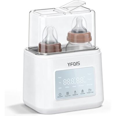 YFQIS Scaldabiberon e Sterilizzatore Biberon 10 in 1,Scalda biberon e Scalda Pappa 230W Riscaldamento Rapido e Sbrinamento,con Display LCD,Timer,Mantiene il Calore,Senza BPA YFQIS Scaldabiberon e Sterilizzatore Biberon 10 in 1,Scalda biberon e Scalda Pappa 230W Riscaldamento Rapido e Sbrinamento,con Display LCD,Timer,Mantiene il Calore,Senza BPA