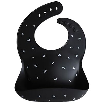 mushie Bavaglino Silicone Bavaglino Impermeabile Regolabile Facile da Pulire 4 Misure Regolabili con tasca Frontali Profonde Senza BPA articoli per neonati & bambini Black Numbers mushie Bavaglino Silicone Bavaglino Impermeabile Regolabile Facile da Pulire 4 Misure Regolabili con tasca Frontali Profonde Senza BPA articoli per neonati & bambini Black Numbers