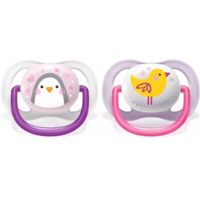 AVENT Philips Ultra Air Girl Peng/Bird Ciuccio 0-6 m AVENT Philips Ultra Air Girl Peng/Bird Ciuccio 0-6 m