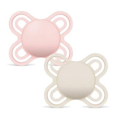 MAM Perfect Start Confezione Doppia Succhietto 0-2 Mesi (Set da 2), Ciuccio 0-2 mesi in silicone per un sano sviluppo orale, Kit 2 accessori neonato con porta ciuccio sterilizzatore, Rosa/Neutro MAM Perfect Start Confezione Doppia Succhietto 0-2 Mesi (Set da 2), Ciuccio 0-2 mesi in silicone per un sano sviluppo orale, Kit 2 accessori neonato con porta ciuccio sterilizzatore, Rosa/Neutro